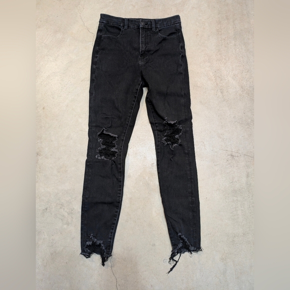 American Eagle Outfitters Denim - American Eagle Dream Jean Curvy Super Hi Rise Jegging Women's 4 Long Black